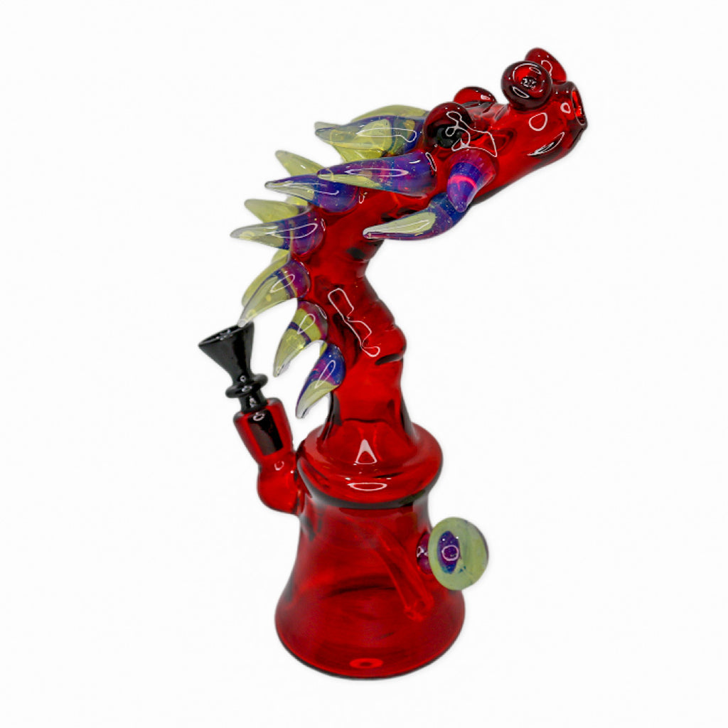 Handblown Dragon Glass by 'Firehouse Studios' Elevated Stash